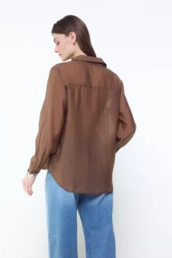 Slowlove Camisa organza^Mujer Camisas Y Blusas