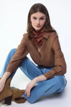 Slowlove Camisa organza^Mujer Camisas Y Blusas