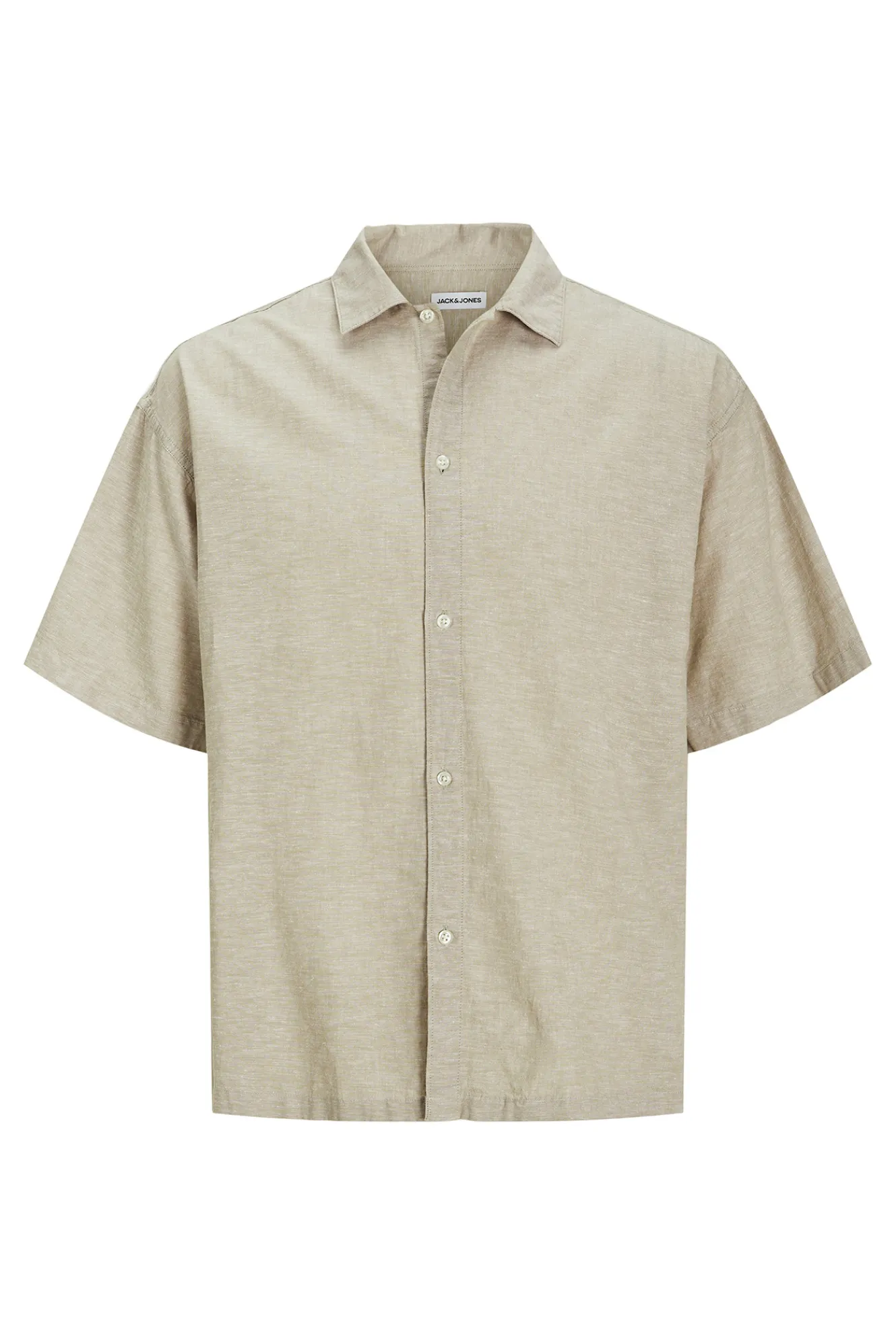 Jack & Jones Camisa oversize manga corta^Hombre Camisas|Lino