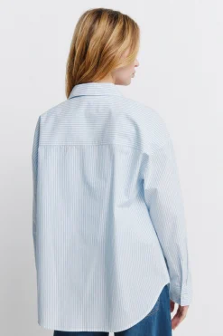 Springfield Camisa oversize rayas^Mujer Camisas Y Blusas