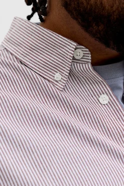 Jack & Jones PLUS Camisa Oxford estampada manga larga^Hombre Camisas