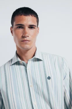 Springfield Camisa oxford ligero rayas^Hombre Camisas