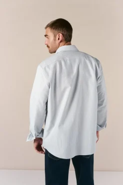 OOTO Camisa oxford raya candela manga larga^Hombre Camisas