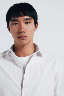 Springfield Camisa oxford rayas^Hombre Camisas