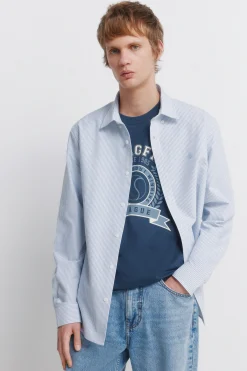 Springfield Camisa oxford rayas wrinkle free^Hombre Camisas