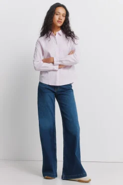 Springfield Camisa plisada manga larga^Mujer Camisas Y Blusas