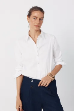 Cortefiel Camisa popel&iacute;n^Mujer Camisas Y Blusas