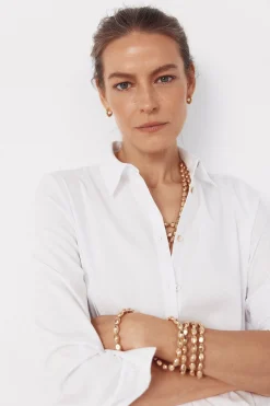 Cortefiel Camisa popel&iacute;n^Mujer Camisas Y Blusas