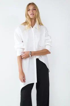 Balmohk Camisa popel&iacute;n asim&eacute;trica^Mujer Camisas Y Blusas