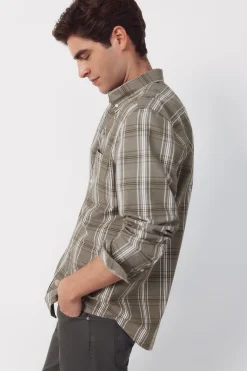 Cortefiel Camisa popel&iacute;n cuadros^Hombre Camisas