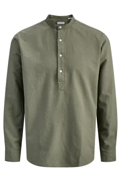 Jack & Jones Camisa popelín cuello mao^Hombre Camisas