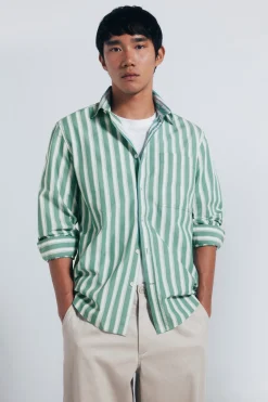 Springfield Camisa popel&iacute;n rayas^Hombre Camisas