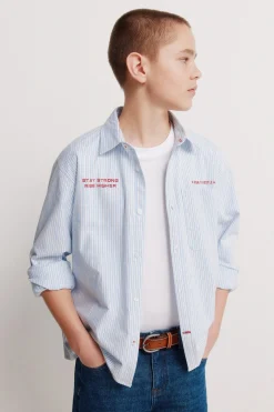 Springfield Kids Camisa popelin rayas ni&ntilde;o^Niños Camisas