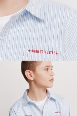 Springfield Kids Camisa popelin rayas ni&ntilde;o^Niños Camisas