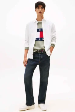 Tommy Jeans Camisa regular de popel&iacute;n^Hombre Camisas