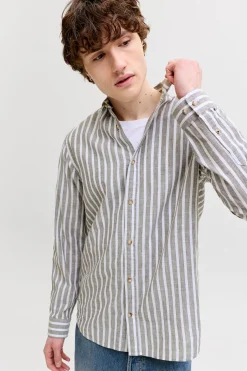 Jack & Jones Camisa regular fit lino^Hombre Camisas