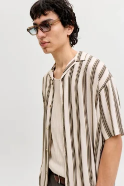 Jack & Jones Camisa relaxed viscosa rayas^Hombre Camisas