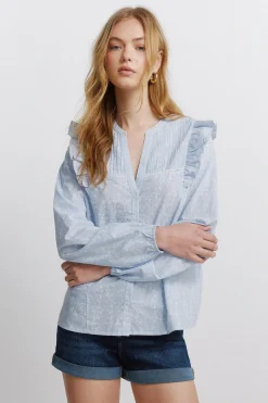 Springfield Camisa romantica volantes^Mujer Camisas Y Blusas