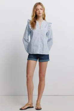 Springfield Camisa romantica volantes^Mujer Camisas Y Blusas