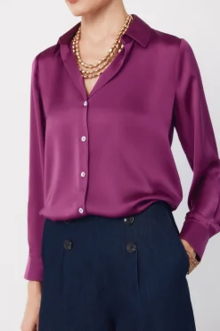 Cortefiel Camisa satinada^Mujer Camisas Y Blusas
