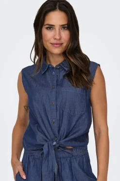 JDY Camisa sin mangas nudo^Mujer Camisas Y Blusas