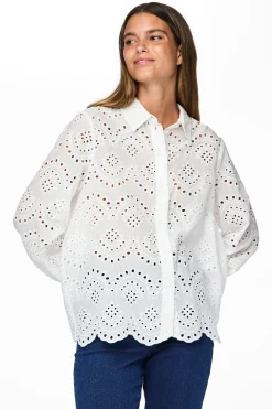 Pieces Camisa troquelada^Mujer Camisas Y Blusas