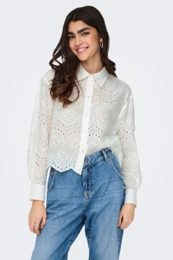 Only Camisa troquelada manga larga^Mujer Camisas Y Blusas