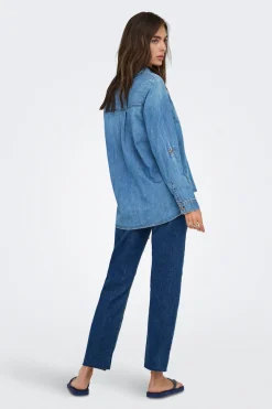 Only Camisa vaquera bolsillos frontales^Mujer Camisas Y Blusas