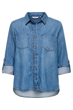 Only Camisa vaquera bolsillos frontales^Mujer Camisas Y Blusas