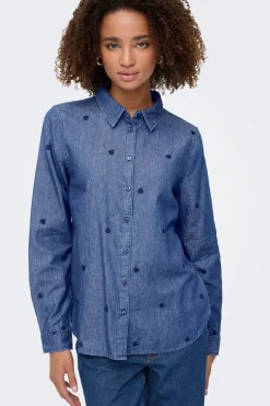 JDY Camisa vaquera bordada^Mujer Camisas Y Blusas