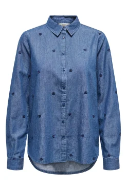 JDY Camisa vaquera bordada^Mujer Camisas Y Blusas