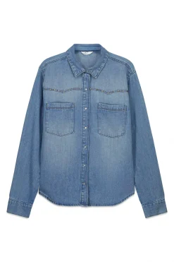 Springfield Camisa vaquera canes&uacute;^Mujer Camisas Y Blusas