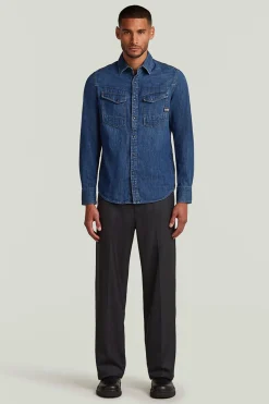 G-STAR Camisa vaquera de manga larga y corte ajustado^Hombre Camisas