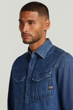 G-STAR Camisa vaquera de manga larga y corte ajustado^Hombre Camisas