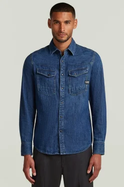 G-STAR Camisa vaquera de manga larga y corte ajustado^Hombre Camisas