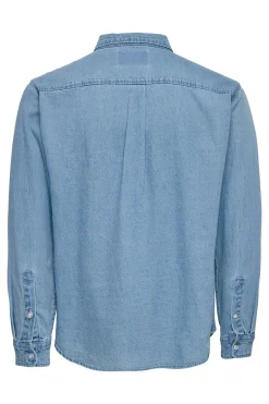 Only & Sons Camisa vaquera manga larga^Hombre Camisas