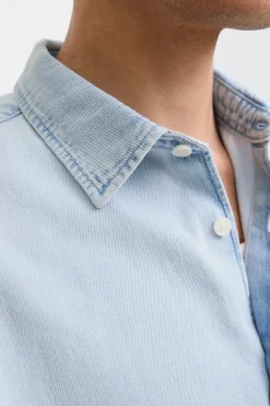 Jack & Jones Camisa vaquera manga larga sarga^Hombre Camisas