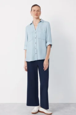 Cortefiel Camisa Vaquera Tencel^Mujer Camisas Y Blusas