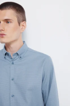 Springfield Camisa vestir estructura bicolor^Hombre Camisas