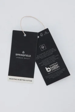 Springfield Camisa vestir estructura bicolor^Hombre Camisas