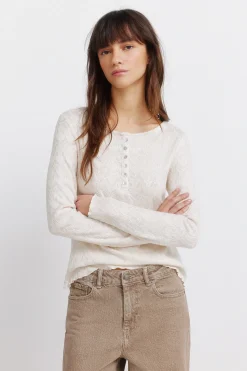 Springfield Camiseta acabado ondas^Mujer Camisetas