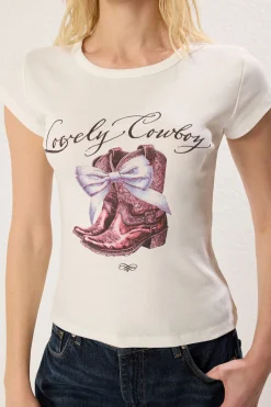 Trendyol Camiseta ajustada manga corta^Mujer Camisetas