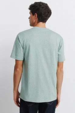 Springfield Camiseta b&aacute;sica microraya^Hombre Camisetas