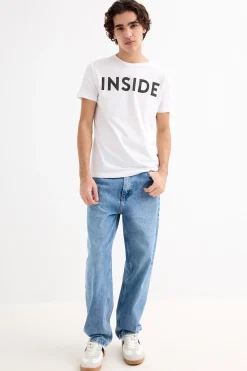 Inside Camiseta B&aacute;sica Print Logo^Hombre Camisetas
