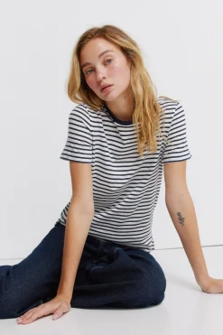 Springfield Camiseta b&aacute;sico manga corta^Mujer Basic Bar