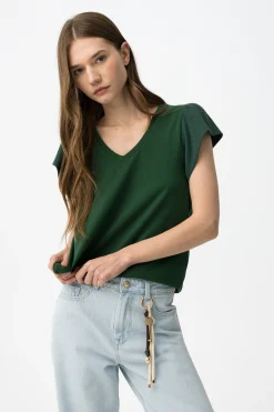 Tiffosi Camiseta casual manga corta^Mujer Camisetas