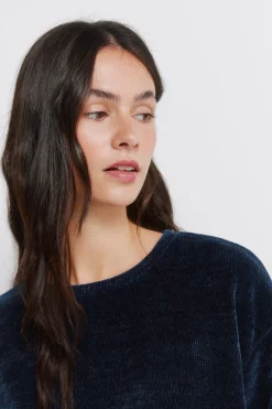 Springfield Camiseta Chenilla bimateria^Mujer Camisetas