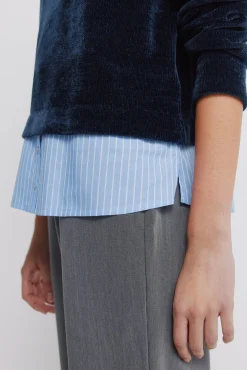 Springfield Camiseta Chenilla bimateria^Mujer Camisetas