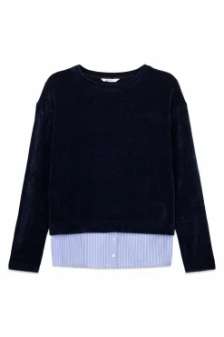 Springfield Camiseta Chenilla bimateria^Mujer Camisetas