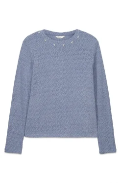 Springfield Camiseta chenilla cuello fantas&iacute;a^Mujer Camisetas